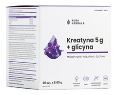 Aura Herbals - Kreatiinimonohydraatti + Glysiini 5g