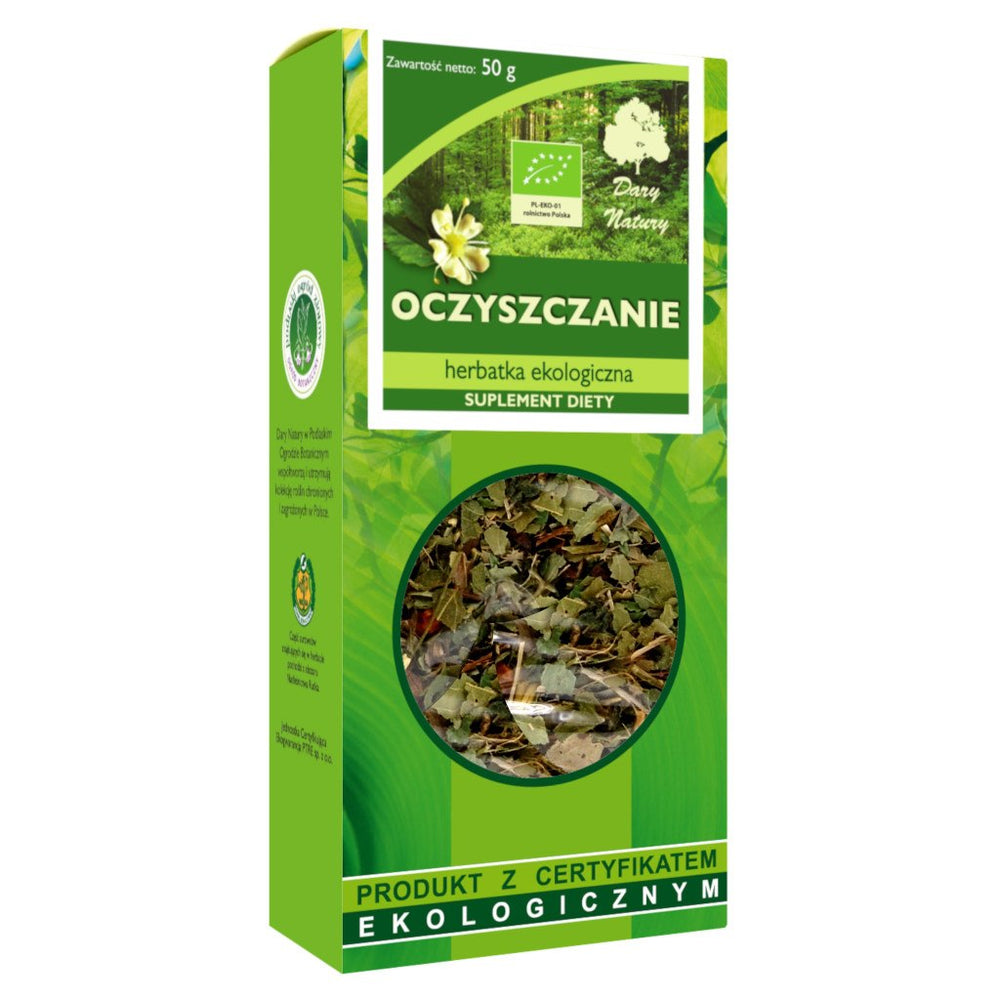 Organic Cleansing Herbal Tea ekologisk örtte framsida