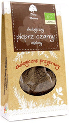 Dary Natury Organic Ground Black Pepper baksida näringsfakta