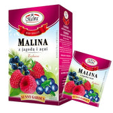 Malwa Raspberry, Blueberry & Acai Tea framsida