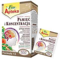 Fito Apteka - (Malwa) - F13 Hukommelse Og Koncentration Te 20*2g