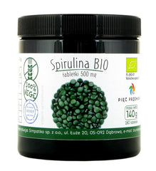 Pięć Przemian Organic Spirulina Tabs 500mg framsida