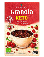 Keto Granola – Naturliga fetter & proteiner baksida