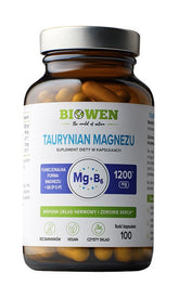 Biowen - Magnesiumtauraatti 1200mg B6-vitamiinilla (P-5-P) 100 kapselia