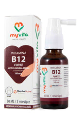 Myvita Vitamin B12 Forte Methylcobalamin framsida