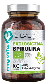 Myvita Organic Spirulina 600mg framsida