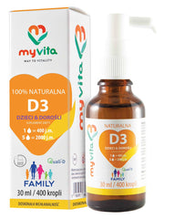Myvita - D3-vitamiini Lapset & Aikuiset - 30ml / 400 Tippaa