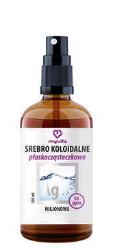 MyVita Colloidal Silver Non-Ionic 50ppm baksida