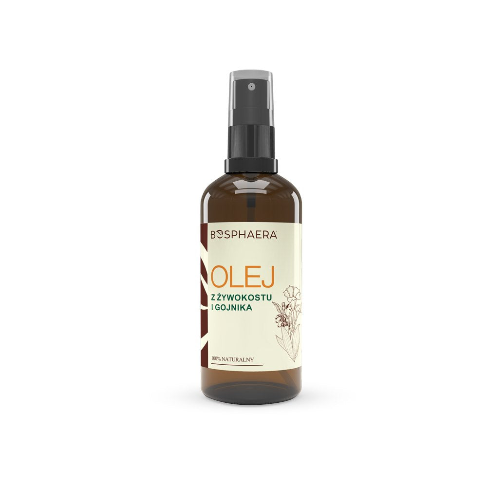 Hedgehog And Heal Oil baksida med ingredienser