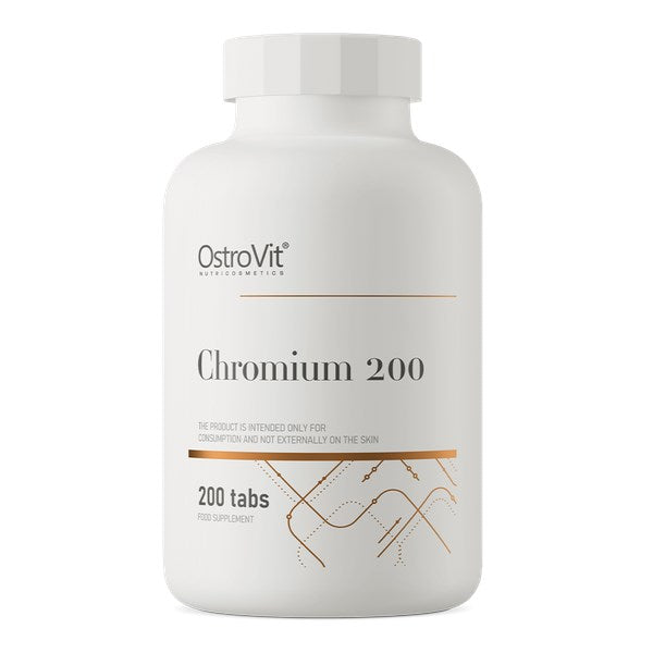 Chromium 200 – Krom för metabolism baksida näringsfakta