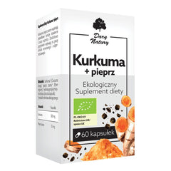 Dary Natury - Luomu Kurkuma + Mustapippuri 60 Kapselia
