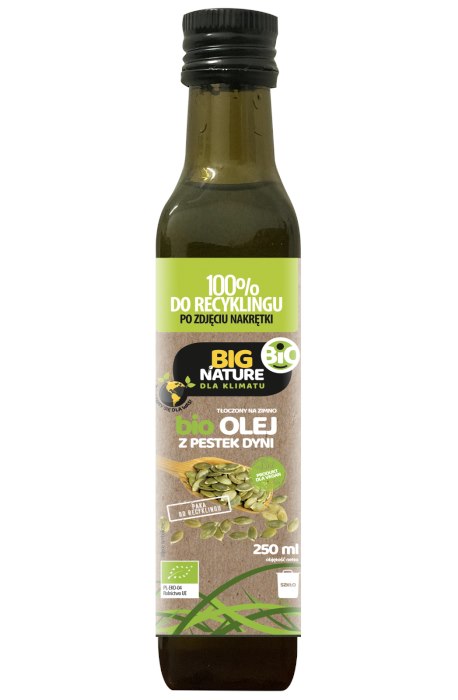 Big Nature Cold-Pressed Avocado Oil Organic 250ml framsida