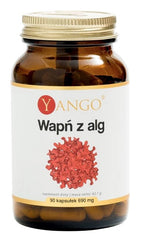 Yango - Calcium From Red Algae baksida med näringsinformation