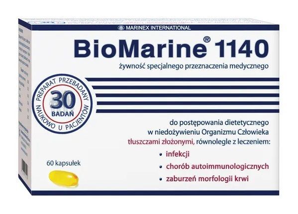 Biomarine 1440 baksida med näringsinformation