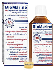 BioMarine Djuphavs Hajleversolja baksida med näringsinformation
