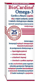 Biocardine Omega-3 – Hjärt & Hjärnstöd framsida