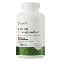 Ostrovit KSM-66 Ashwagandha produktförpackning framsida
