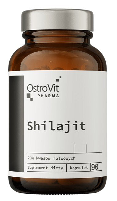 Shilajit – 90 kapslar, 20% fulvosyror framsida