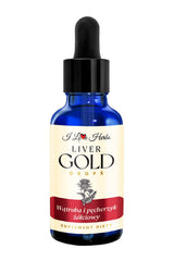 Liver Gold Drops – Leveröga baksida med dosering