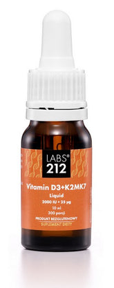 Vitamin D3 + K2 MK7 – Flytande framsida