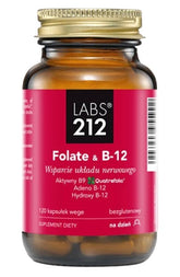Folat & B-12 – 120 växtbaserade kapslar framsida