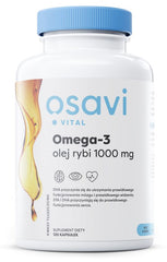 Osavi Omega-3 Fish Oil 1000mg baksida näringsfakta
