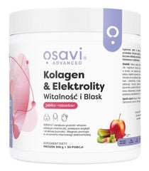 Osavi - Collagen And Electrolytes Vitality And Radiance - Apple-Rhubarb, 300g
