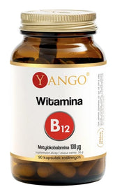 Yango Vitamin B12 Methylcobalamin 90 kapslar framsida
