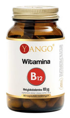 Yango Vitamin B12 Methylcobalamin baksida näringsfakta
