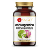 Ashwagandha med Röd Klee – 90 Kapslar framsida