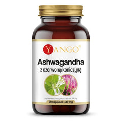 Ashwagandha med Röd Klee – 90 Kapslar framsida