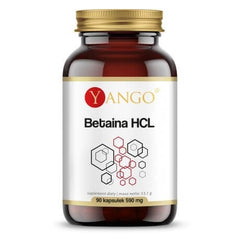 Betaine HCL – Matsmältningsstöd baksida näringsfakta