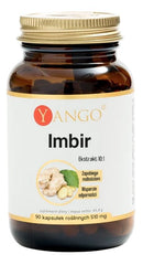 Yango Ginger Extract 10:1 baksida näringsfakta