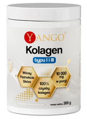 Yango Kollagen Type I & III – Fiskbaserat pulver framsida