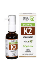 Plon Pharm Plonvita K2 baksida näringsfakta