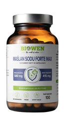 Biowen Sodium Butyrate Forte Max baksida näringsfakta