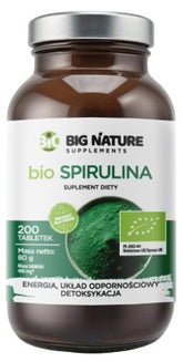 Big Nature - Luomu Spirulina - 200 Tablettia
