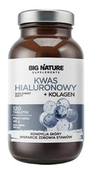 Big Nature - Hyaluronsyre + Kollagen - 120 Tabletter