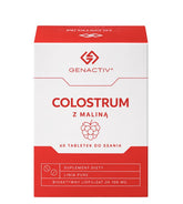 Genactiv - Kolostrum Vadelmalla 100mg, 60 Imeskelytablettia