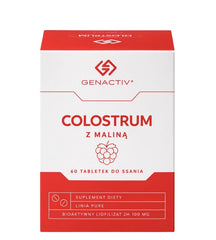 Genactiv - Colostrum med Hindbær 100mg, 60 Pastiller