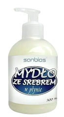 Sanbios Liquid Soap With Silver 300ml baksida