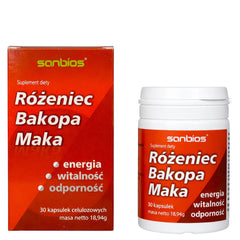 Sanbios - Rosary Bacopa Maca - 30 kapselia