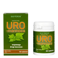 Sanbios Uro-Mannoza 60 tabletter framsida