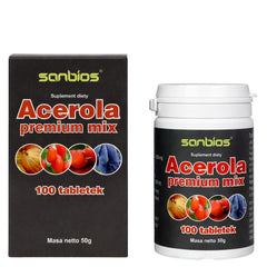 Sanbios Acerola Premium Mix 100 Tabs framsida