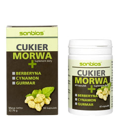 Sanbios Mulberry Sugar 60 kapslar framsida