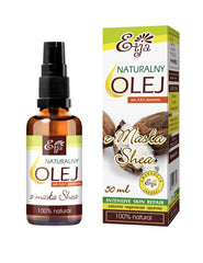 Etja Natural Oil With Shea Butter baksida med ingredienser