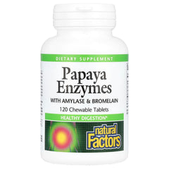 Natural Factors - Papaya Enzymes With Amylase And Bromelain