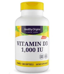 Healthy Origins - Vitamin D3 1000IU - 360 Sgels