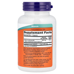 NOW Foods - Korallikalsium, 1000mg - 100 Vcaps