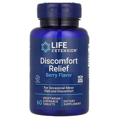 Life Extension - Discomfort Relief, Berry, 600 mg, 60 Vegetarian Chewable Tablets - Nutri.se